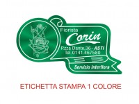 Etichette adesive per fioristi, fiorai e vivaisti (mm 52X29)  (cod.10G)